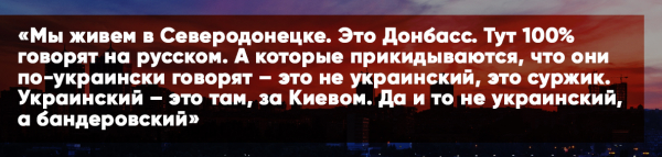 Жительница ДНР заткнула рот украинскому журналисту: «Мы все здесь русские!»