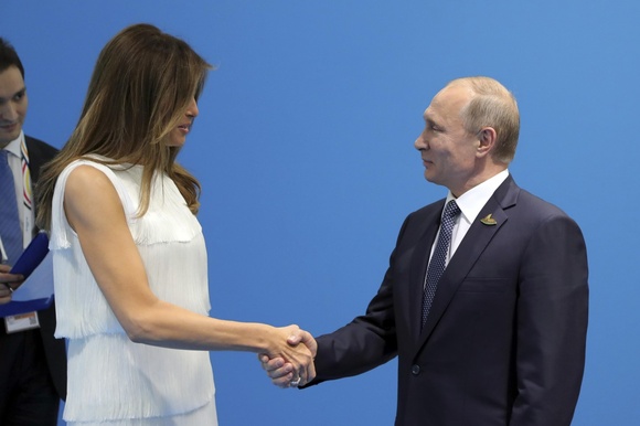 US first lady was unable to interrupt the conversation with Putin husband