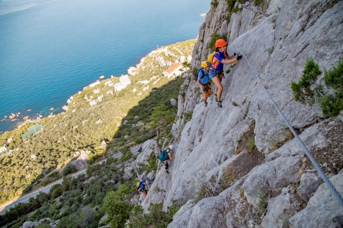 Виа Феррата в Крыму. Гора Ильяс кая (Альпинизм, via ferrata, ferrata, деликли, гид, проводник)