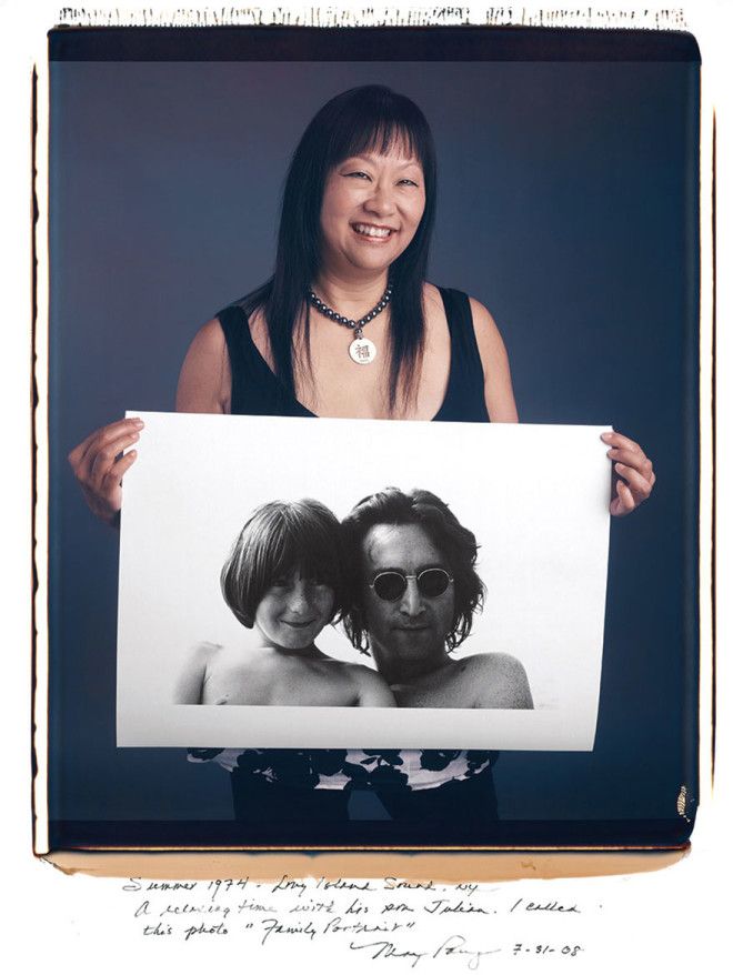 Мэй Пэнг May Pang Джон Леннон Семейный портрет 1974 год