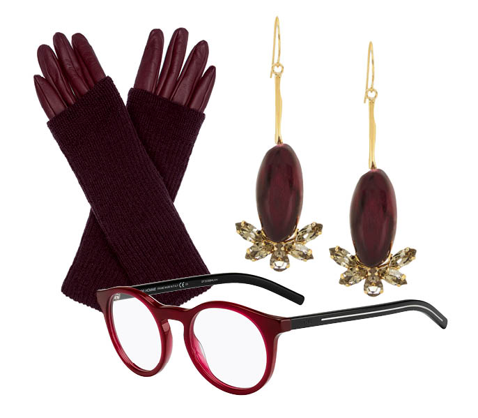 Выбор ELLE: перчатки Max&Co, серьги Marni, очки Dior