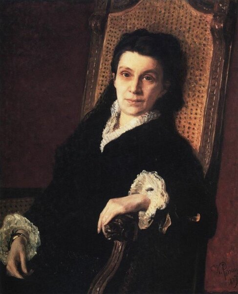 Илья Репин. Портрет общественной деятельницы П. С. Стасовой, жены Д. В. Стасова