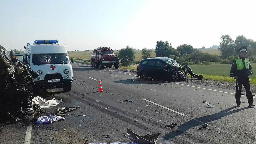 ДТП с восемью жертвами в Калужской области попало на видео