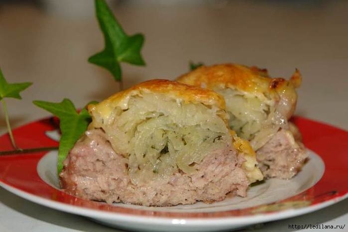 Мясные гнезда с картофельной начинкой Мясные гнезда с картофельной начинкой