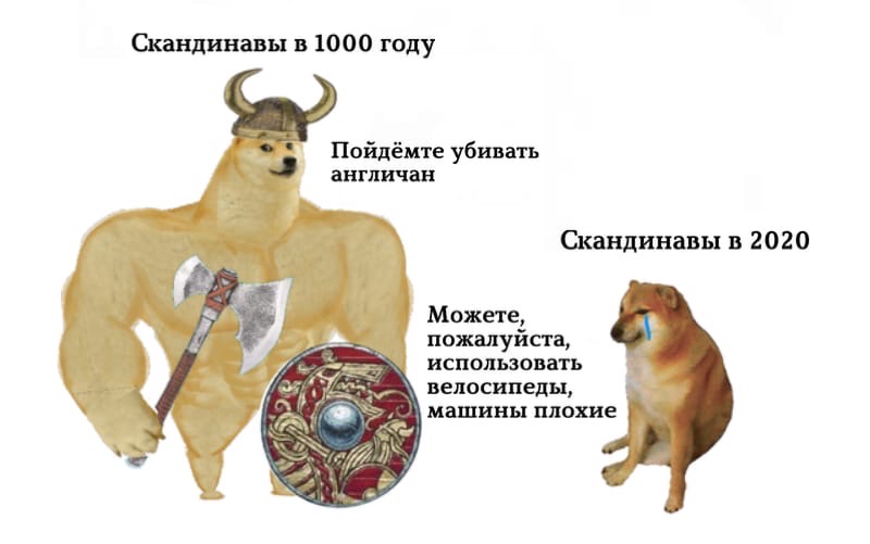 Накачанный Доге и плачущий Чимс: Что за мем?