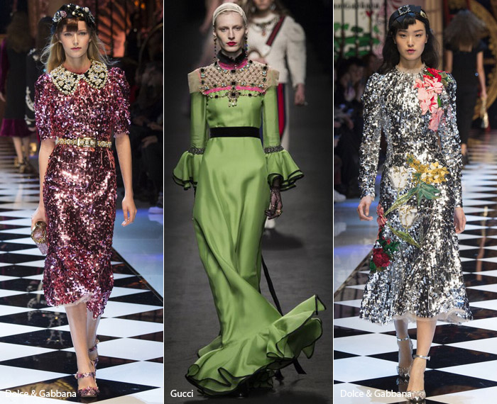 Блеск а-ля бурлеск - тренды из Милана, осень/зима 2016-2017