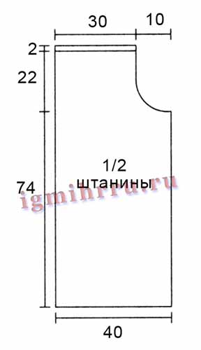 Широкие летние брюки из мотивов