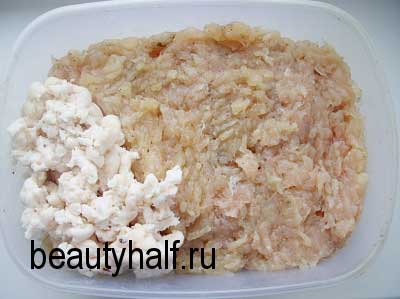 «Папараць-кветка» - куриные котлеты с сыром