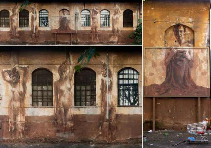 *Живописный* стрит-арт итальянского художника Borondo *Живописный* стрит-арт итальянского художника Borondo