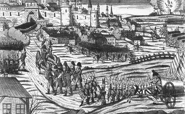 Неизвестный художник. Вступление русских войск в Кенигсберг