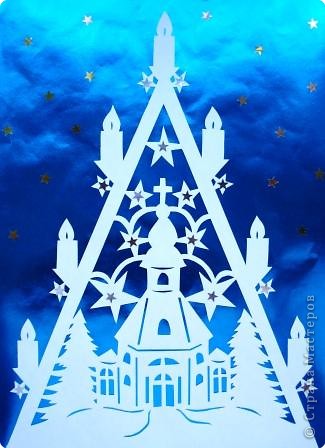 Вытынанка: Рождественские вытынанки Бумага Рождество. Фото 1