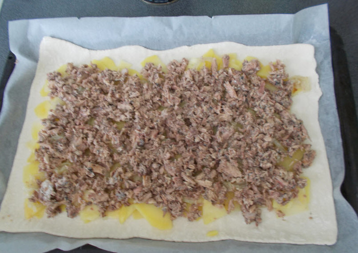 Пирог мужскими руками. Еда, Рецепт, Мат, Длиннопост, Пирог, Консервы
