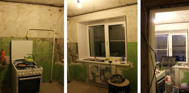 Муж сам отремонтировал эту кухню в 5 кв.м. пока жена гостила у тещи. После приезда, она просто была ошарашена от увиденного… Муж сам отремонтировал эту кухню в 5 кв.м. пока жена гостила у тещи. После приезда, она просто была ошарашена от увиденного…