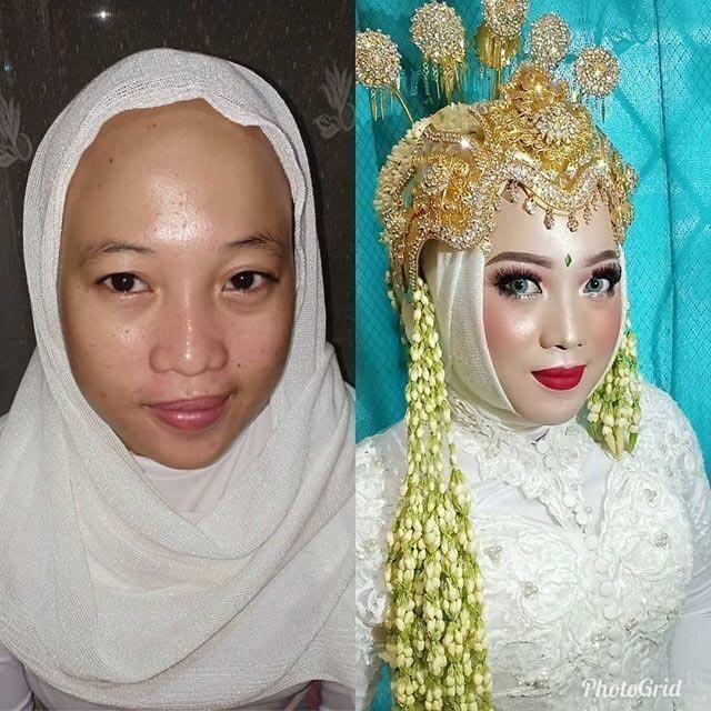 Совершенно разные люди: 21 фото о том, как макияж меняет азиатских невест