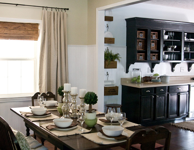 кухня столовая - фото комнаты в классическом стиле