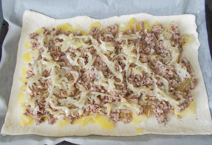 Пирог мужскими руками. Еда, Рецепт, Мат, Длиннопост, Пирог, Консервы
