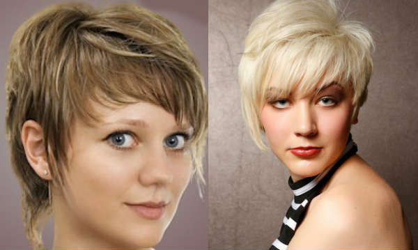 Стрижки с косой челкой Стрижки с косой челкой