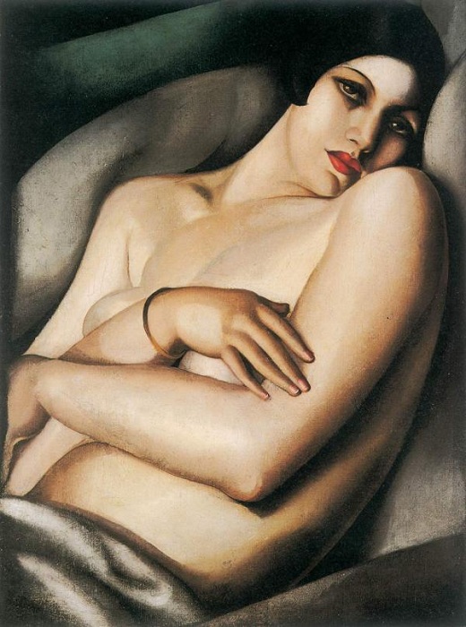  Мечта (Рафаэла на зеленом фоне). (1927). Sotheby’s. Нью-Йорк, 2011 - $8 482 500. Автор: Тамара де Лемпицка.
