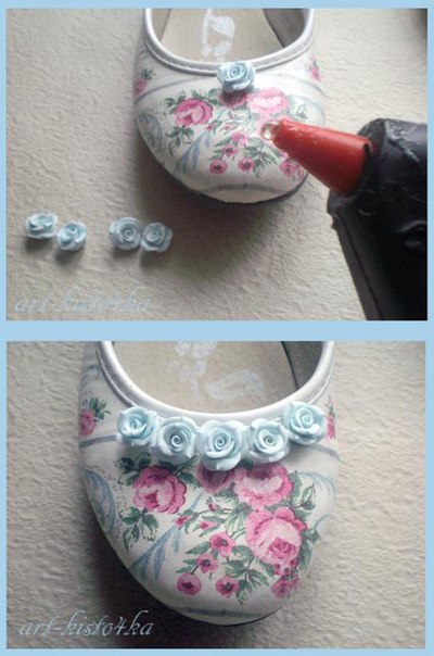 Обновляем потертые балетки