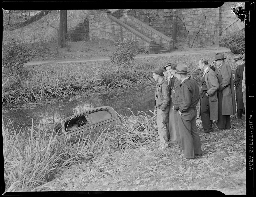 Фото подборка аварий на дорогах Америки в 1930—1950 годах