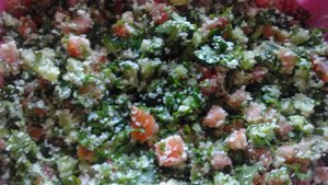 Фото к рецепту: Салат Табуле. Вкусный, Низкокалорийный салатик Фото к рецепту: Салат Табуле. Вкусный, Низкокалорийный салатик