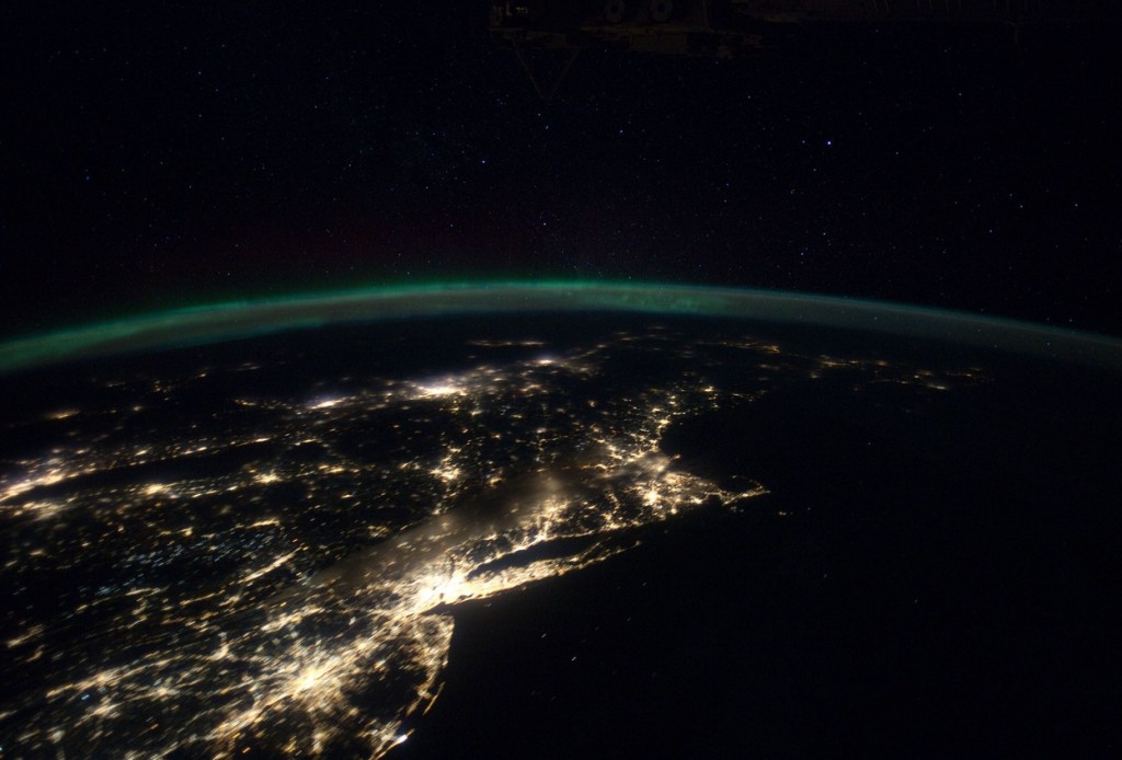Снимок восточного побережья США, сделанный с борта Международной космической станции. Фото: Zuma / Legion Media