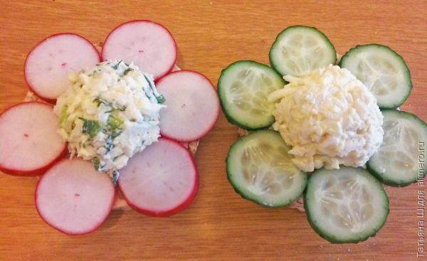 Закуска "Весенние цветы" Закуска "Весенние цветы"