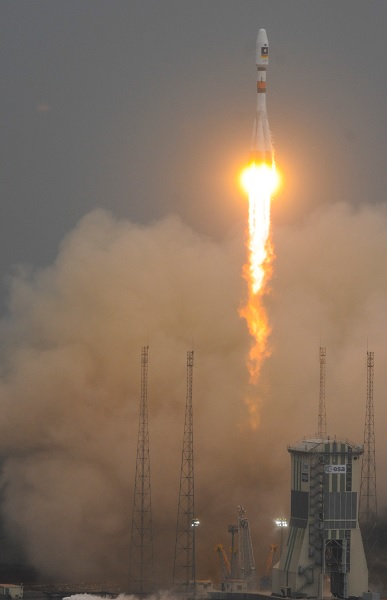 Запуск российской ракеты-носителя Союз с Kourou - самого надежного космодрома во всем мире