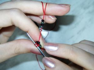 лариат из бисера жгут17