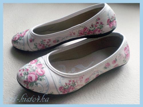 Обновляем потертые балетки