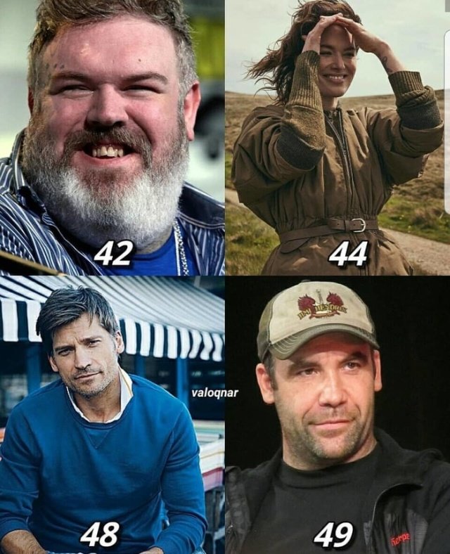 Возраст актеров, снимающихся в сериале "Игра престолов" Возраст актеров, снимающихся в сериале "Игра престолов"