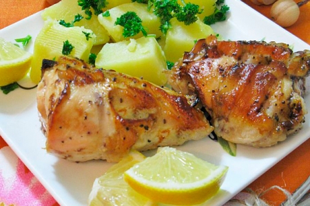 рецепты курицы в духовке целиком с начинкой