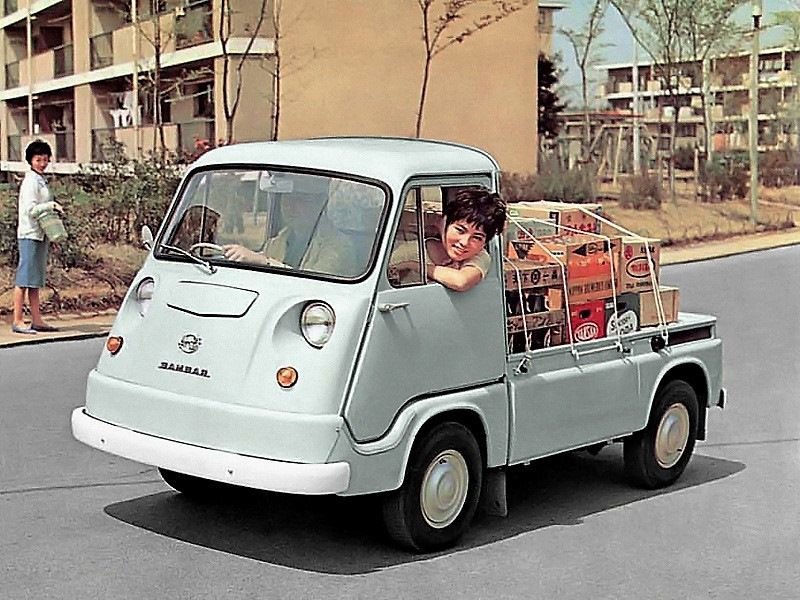 Первое поколение Sambar, 1961 Первое поколение Sambar, 1961 jdm, subari, subaru sambar, авто, автомобили, кей-кар, япония