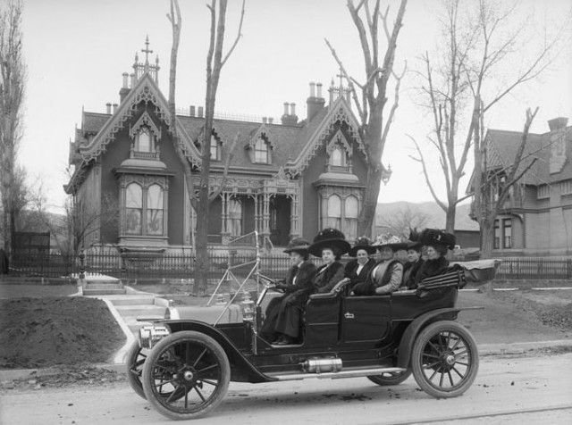 Дамы едут веселиться, 1909 год история, подборка, фото