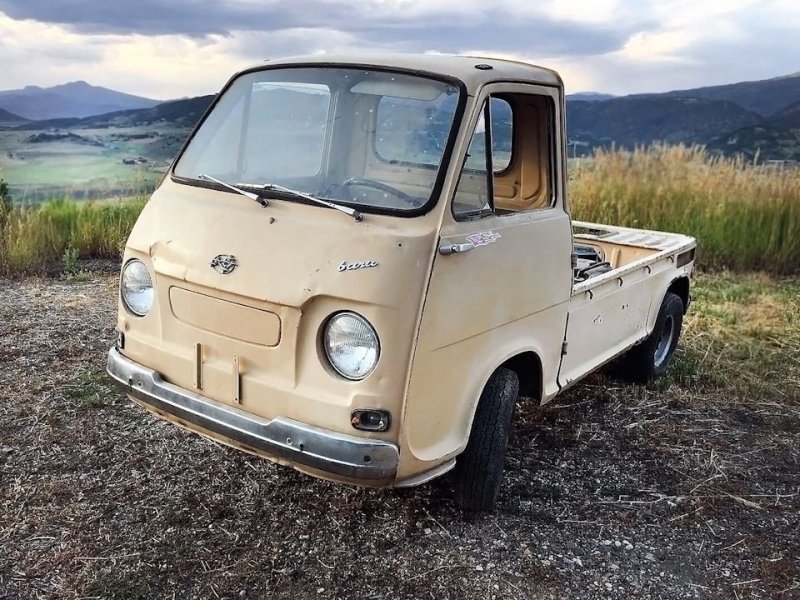 "Полбатона" - первая культовая Subaru "Полбатона" - первая культовая Subaru jdm, subari, subaru sambar, авто, автомобили, кей-кар, япония