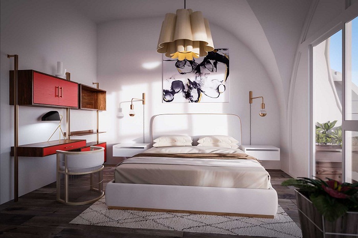 Спальня в Green Magic Homes. Спальня в Green Magic Homes.