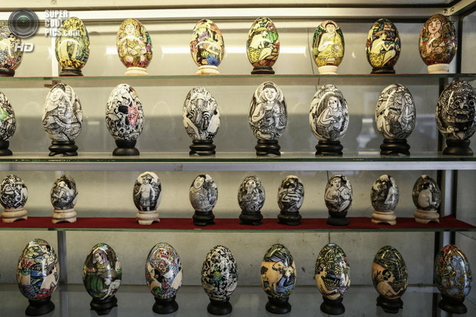 Роспись яиц по-индонезийски