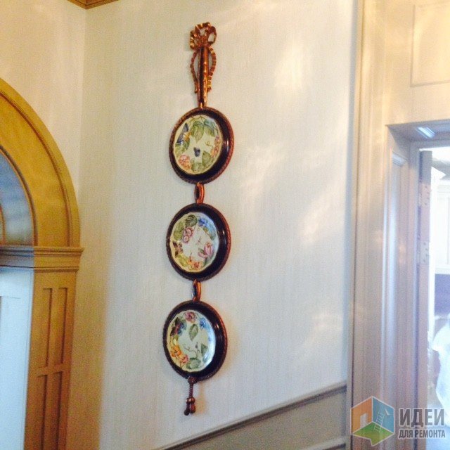 Декорирование стен тарелками Декорирование стен тарелками