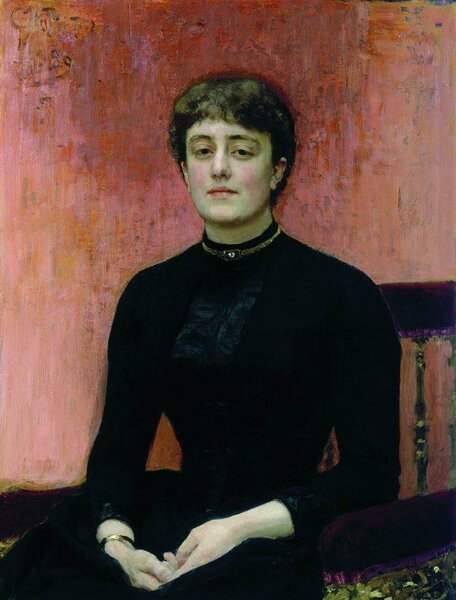 Портрет Е. Н. Званцевой. Илья Ефимович Репин, 1889