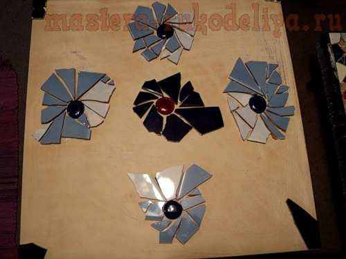 Мастер-класс по мозаике: Декорирование столешницы битым кафелем