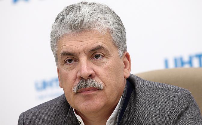 На фото: Павел Грудинин