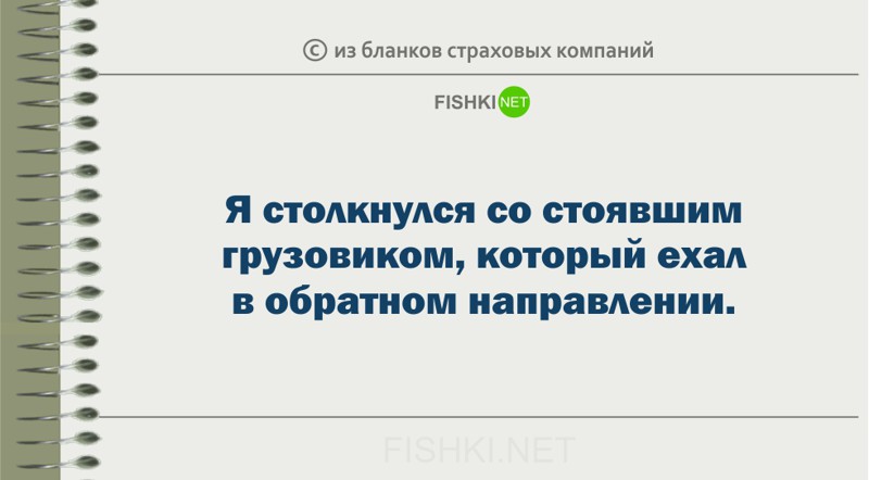 Забавные пояснения из бланков страховых компаний страховка, юмор