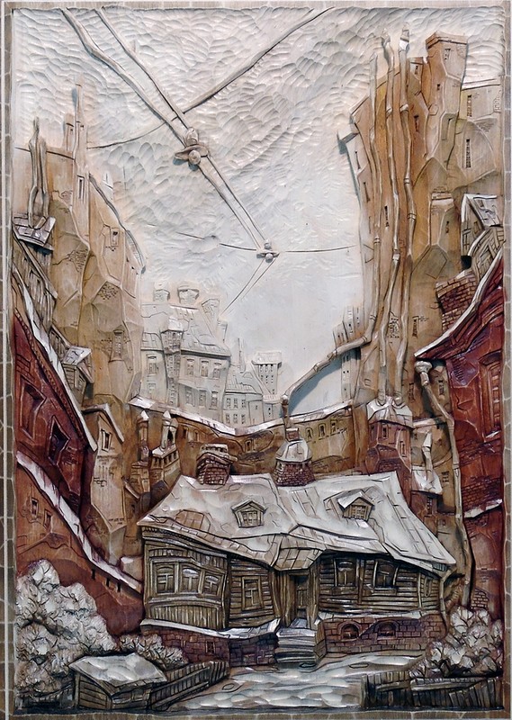 Резные картины из дерева