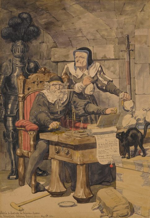 Ричард рисовал свои работы в состоянии мании. / Фото: sothebys.com. Шедевры из психбольницы и другие малоизвестные факты о художнике Дадде, который 40 лет провёл в «жёлтом доме»