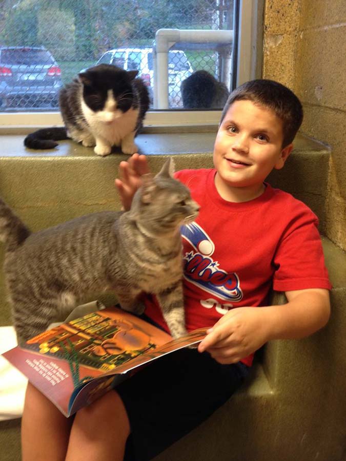 bookbuddies21 Дети учатся читать, а коты им помогают