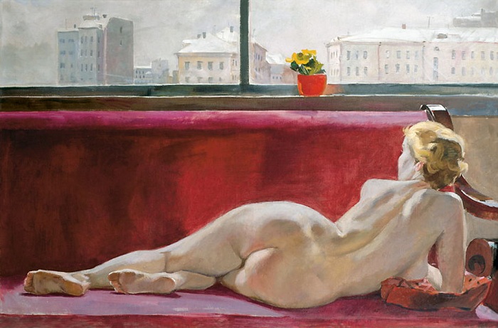 «Натурщица». (1936 год). Автор: Александр Дейнека. «Натурщица». (1936 год). Автор: Александр Дейнека.