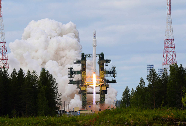 Пуск ракеты «Ангара-1.2» с Плесецка