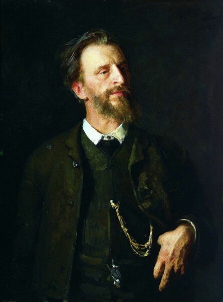 Портрет художника Г. Г. Мясоедова. Илья Ефимович Репин, 1886