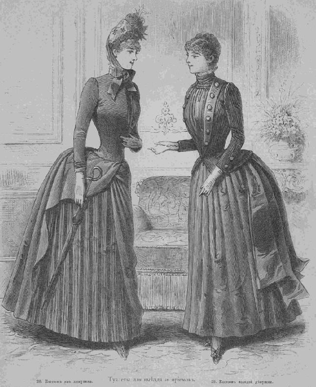 Последний крик моды. Наряды из Парижа. 1885 г. Часть 2-1
