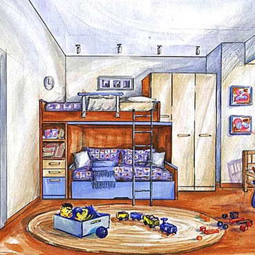 Рисунок 6 - Дизайн интерьера детской комнаты. Что нужно знать, планируя ремонт в детской комнате